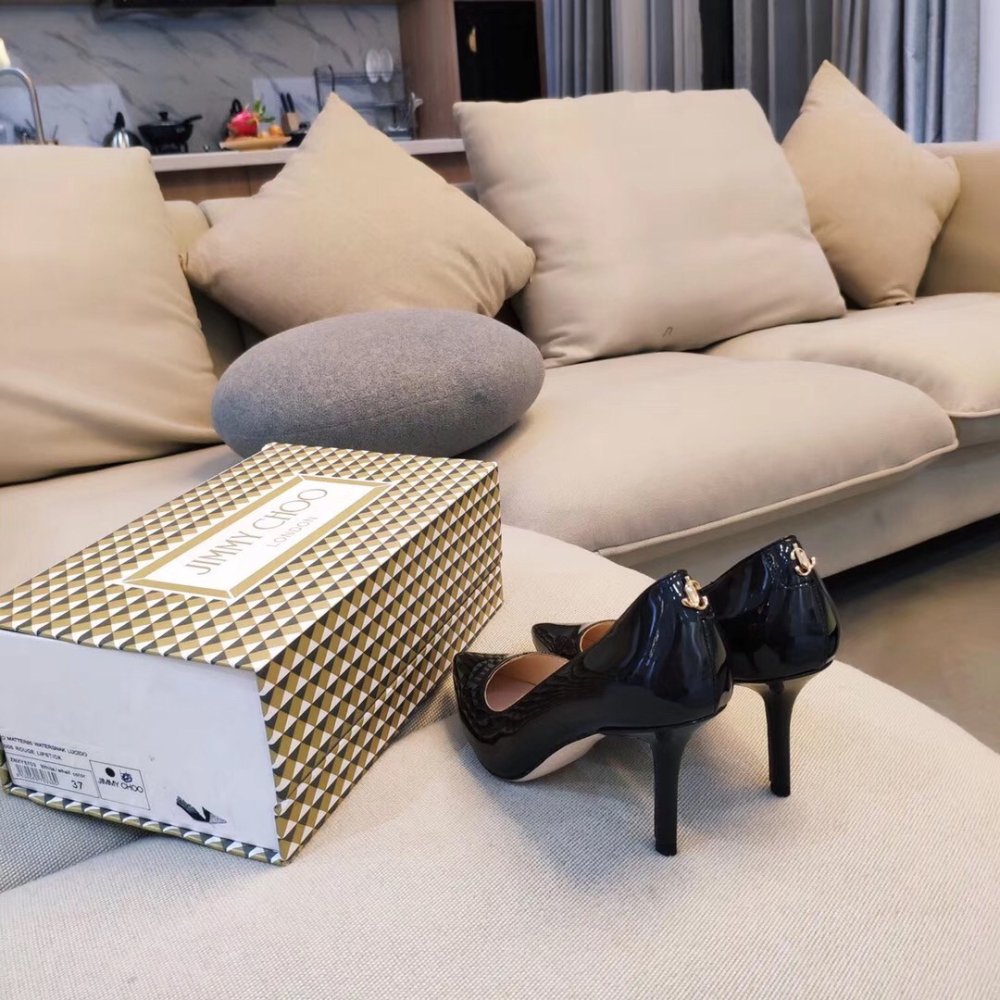 Cheap Reps Jimmy Choo Love 85mm Pumps In Black Patent Leather