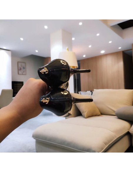 Cheap Reps Jimmy Choo Love 85mm Pumps In Black Patent Leather