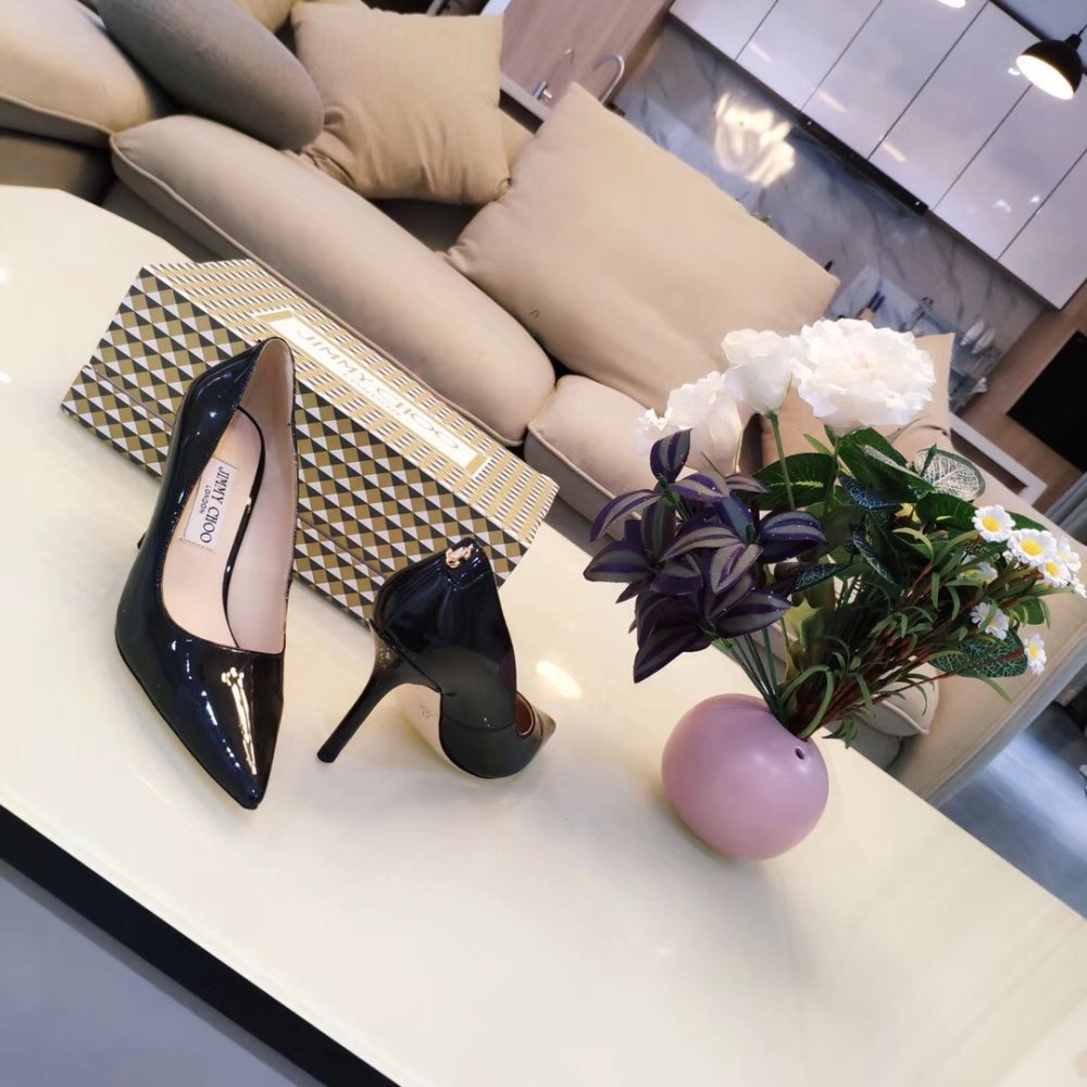 Cheap Reps Jimmy Choo Love 85mm Pumps In Black Patent Leather