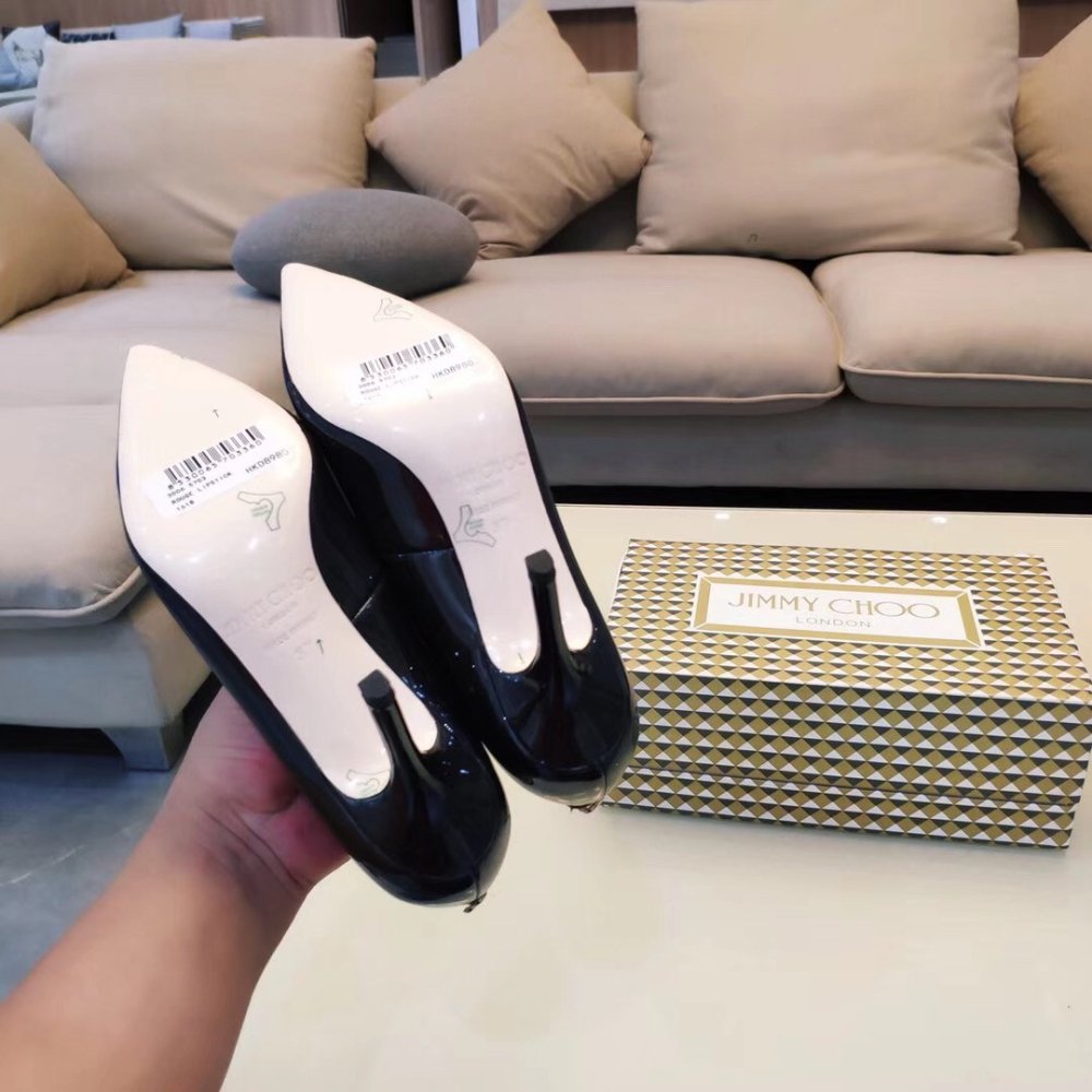 Cheap Reps Jimmy Choo Love 85mm Pumps In Black Patent Leather