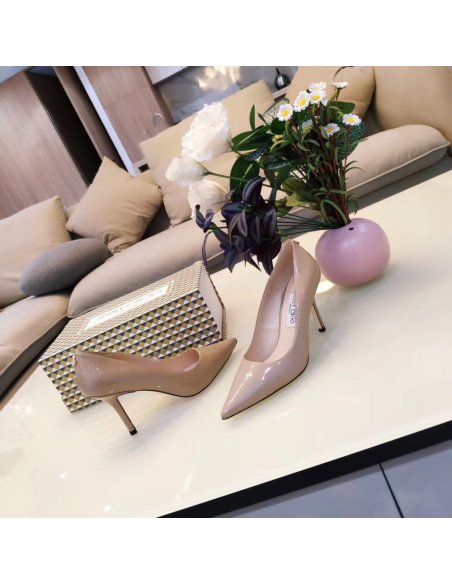 Cheap Reps Jimmy Choo Love 85mm Pumps In Poudre Patent Leather