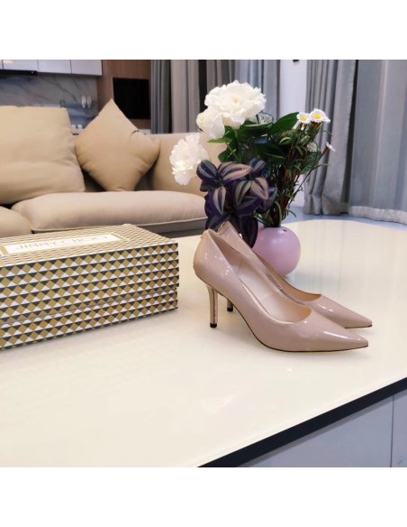 Cheap Reps Jimmy Choo Love 85mm Pumps In Poudre Patent Leather