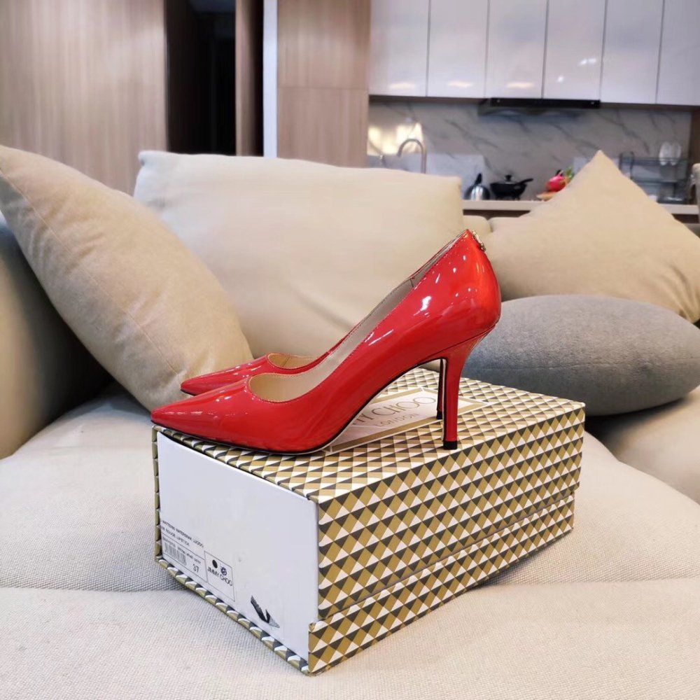 Cheap Reps Jimmy Choo Love 85mm Pumps In Red Patent Leather