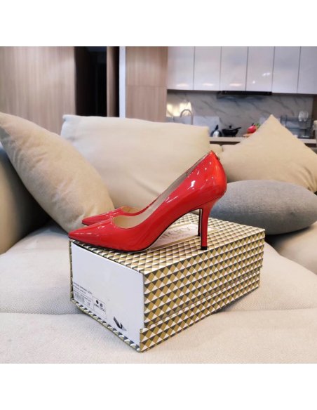 Cheap Reps Jimmy Choo Love 85mm Pumps In Red Patent Leather