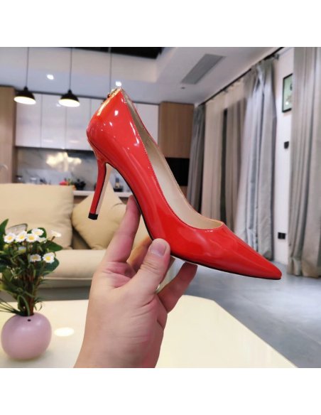 Cheap Reps Jimmy Choo Love 85mm Pumps In Red Patent Leather