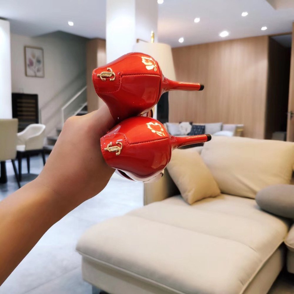 Cheap Reps Jimmy Choo Love 85mm Pumps In Red Patent Leather