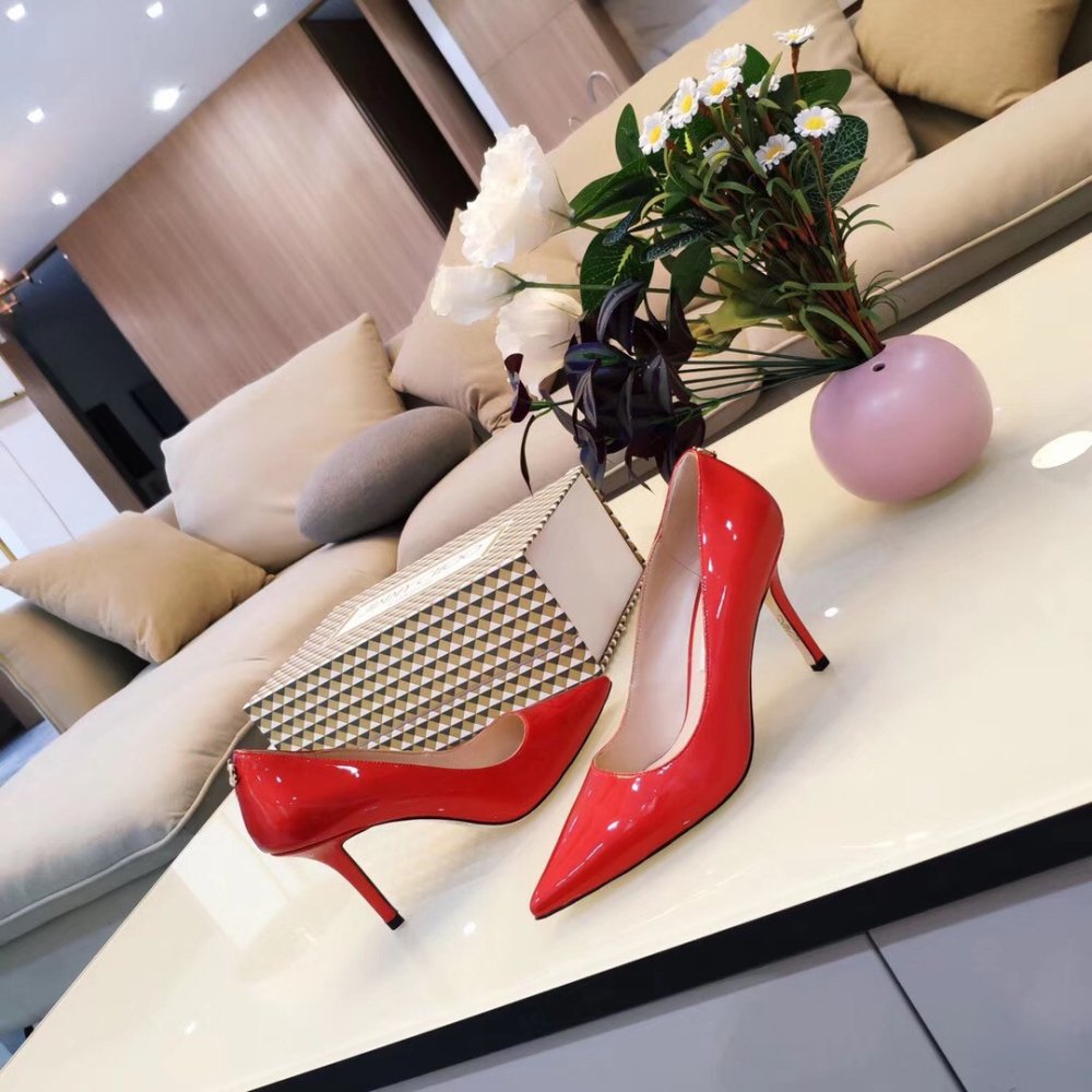 Cheap Reps Jimmy Choo Love 85mm Pumps In Red Patent Leather