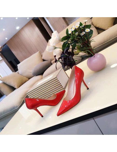 Cheap Reps Jimmy Choo Love 85mm Pumps In Red Patent Leather