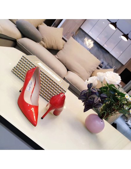 Cheap Reps Jimmy Choo Love 85mm Pumps In Red Patent Leather