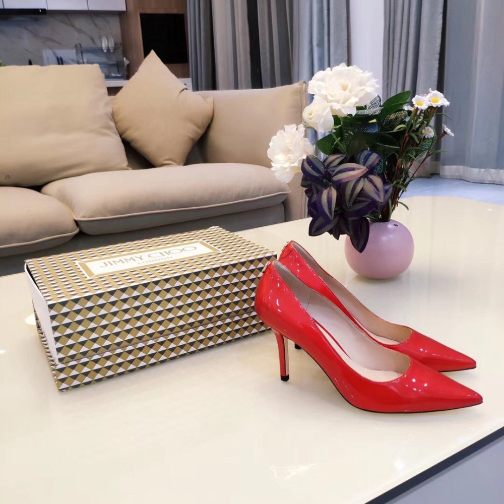Cheap Reps Jimmy Choo Love 85mm Pumps In Red Patent Leather