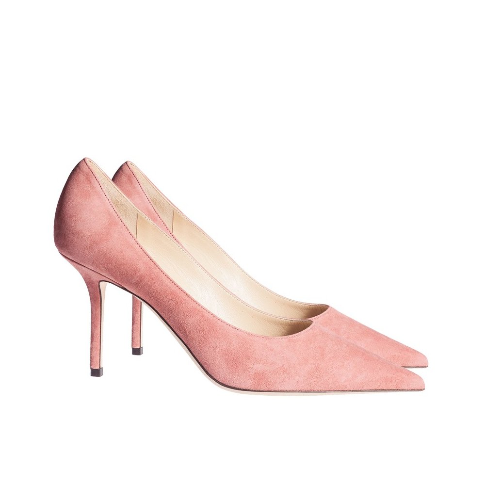 Cheap Reps Jimmy Choo Love 85mm Pumps In Pink Suede Leather