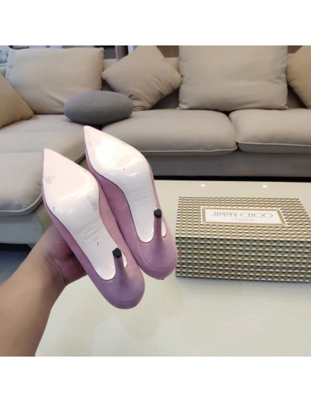 Cheap Reps Jimmy Choo Love 85mm Pumps In Pink Suede Leather