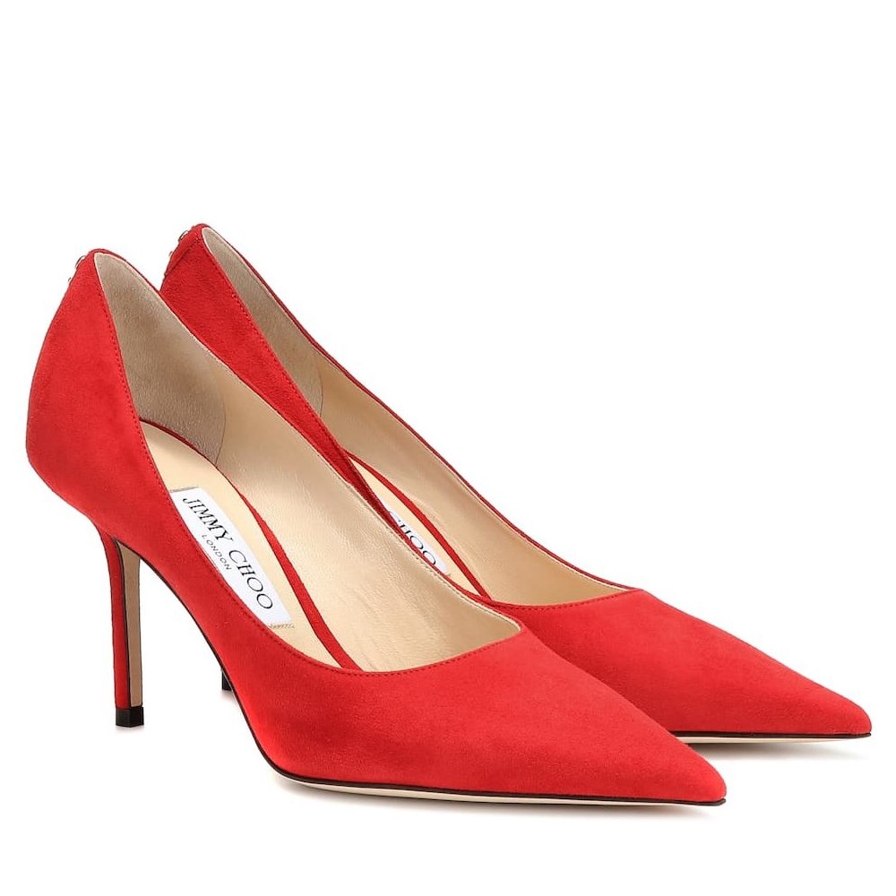 Cheap Reps Jimmy Choo Love 85mm Pumps In Red Suede Leather
