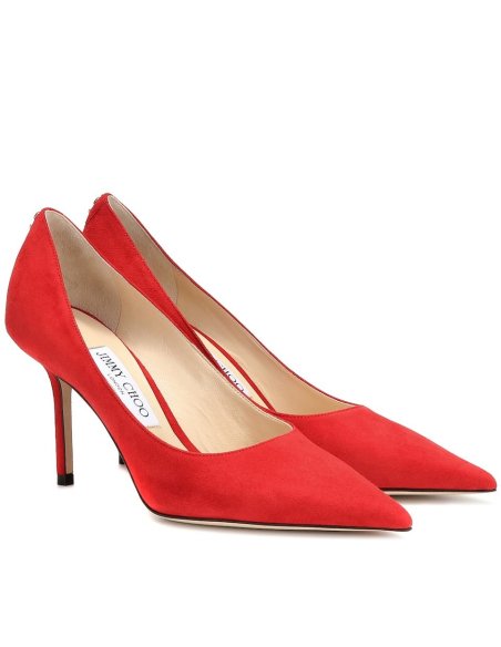 Cheap Reps Jimmy Choo Love 85mm Pumps In Red Suede Leather