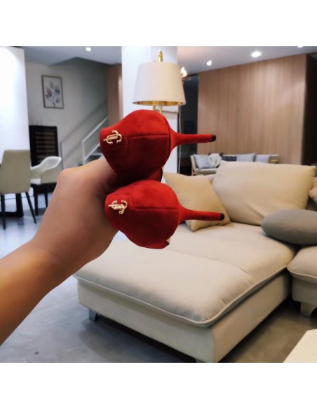 Cheap Reps Jimmy Choo Love 85mm Pumps In Red Suede Leather