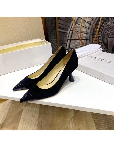 Cheap Reps Jimmy Choo Rene 65mm Pumps In Black Suede