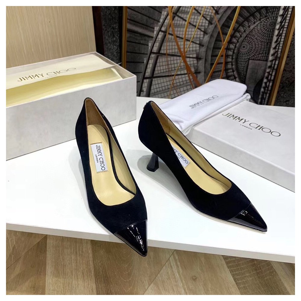 Cheap Reps Jimmy Choo Rene 65mm Pumps In Black Suede