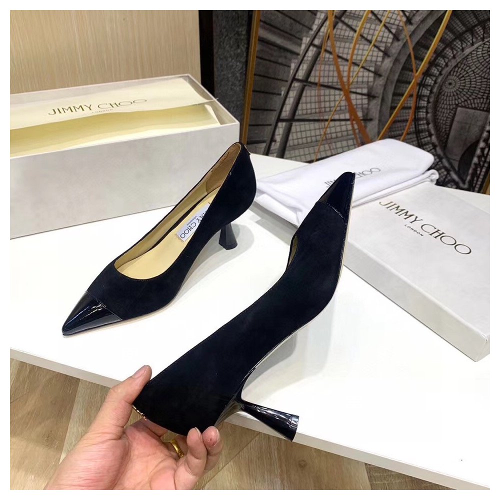 Cheap Reps Jimmy Choo Rene 65mm Pumps In Black Suede