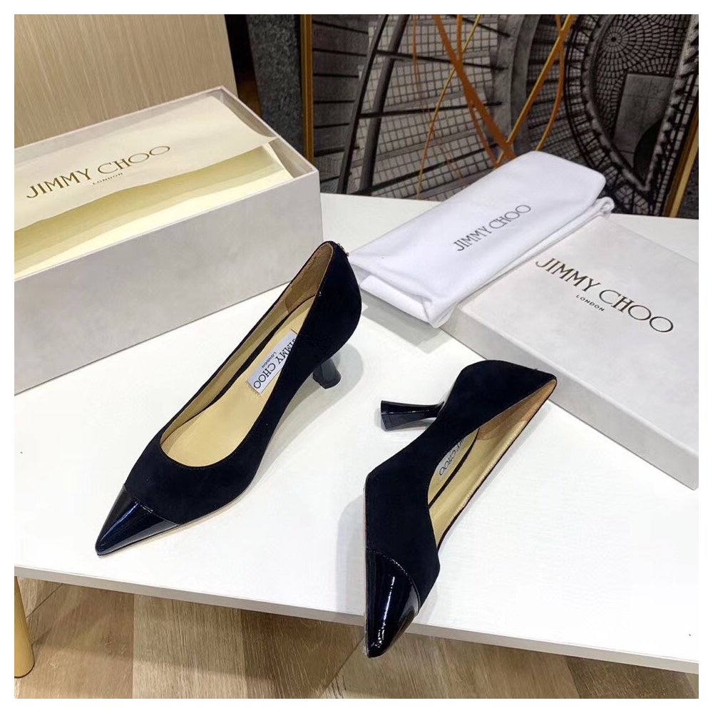 Cheap Reps Jimmy Choo Rene 65mm Pumps In Black Suede