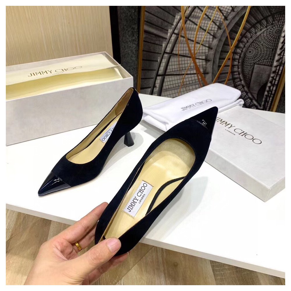 Cheap Reps Jimmy Choo Rene 65mm Pumps In Black Suede