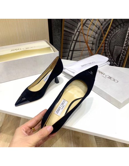 Cheap Reps Jimmy Choo Rene 65mm Pumps In Black Suede