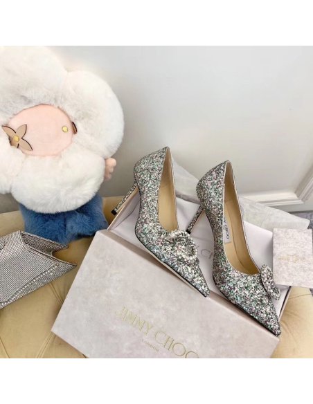 Cheap Reps Jimmy Choo Saresa 85mm Pumps In Glitter