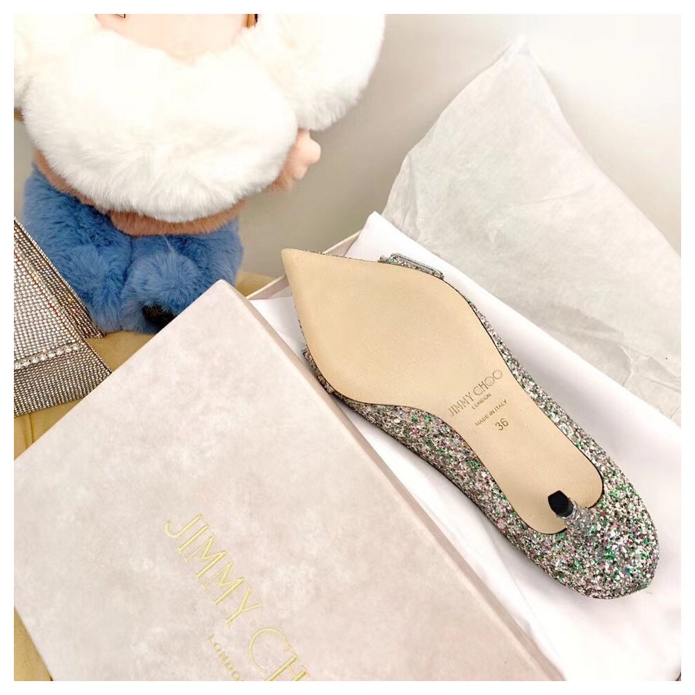 Cheap Reps Jimmy Choo Saresa 85mm Pumps In Glitter