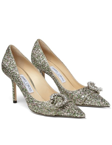 Cheap Reps Jimmy Choo Saresa 85mm Pumps In Glitter
