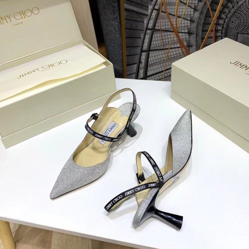 Cheap Reps Jimmy Choo Ray 65mm Slingback Pumps In Glitter