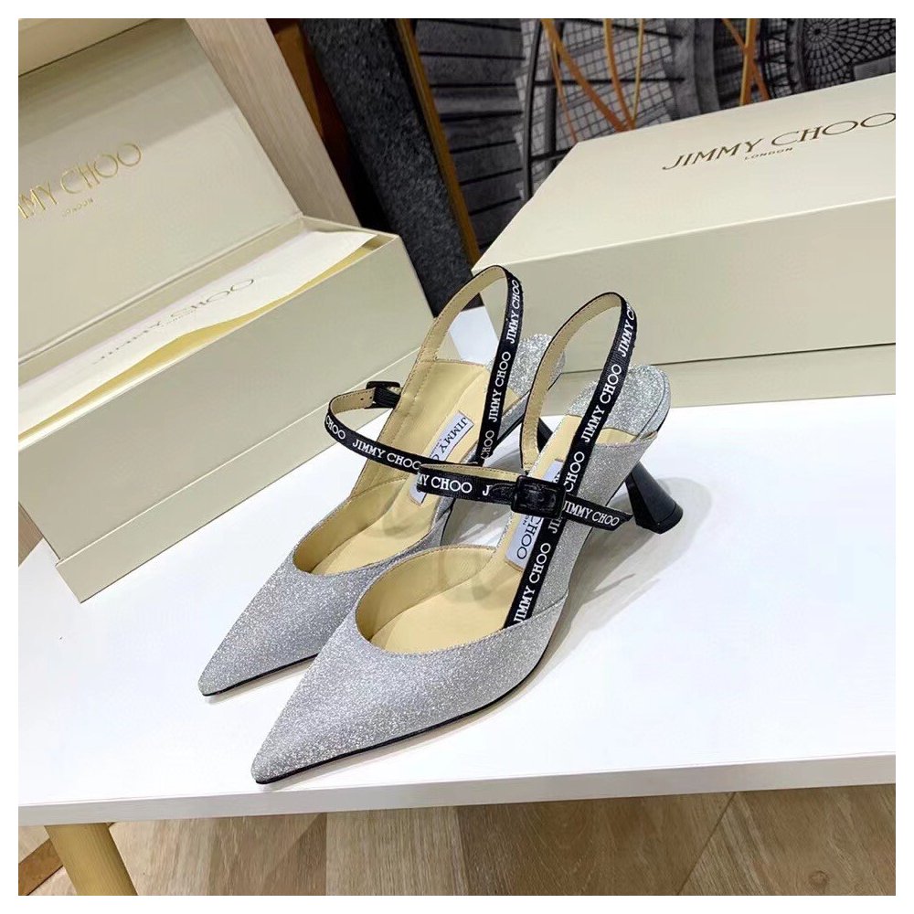 Cheap Reps Jimmy Choo Ray 65mm Slingback Pumps In Glitter
