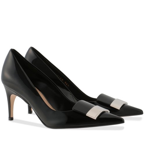 Cheap Reps Sergio Rossi SR1 Pumps 75mm In Black Patent