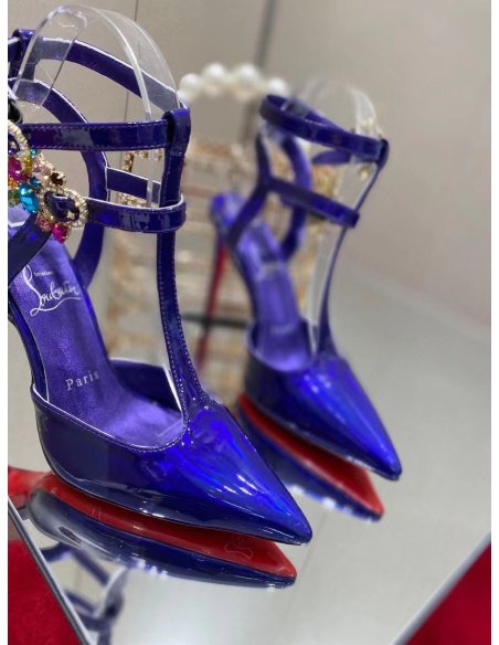 Cheap Reps Christian Louboutin Maravilla Joli 100mm Sandals In Speccio Leather