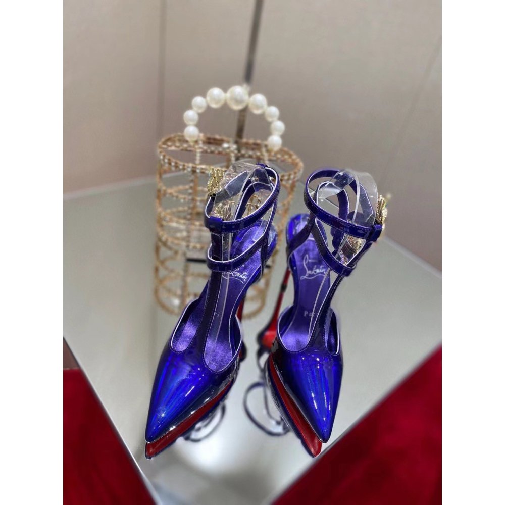 Cheap Reps Christian Louboutin Maravilla Joli 100mm Sandals In Speccio Leather