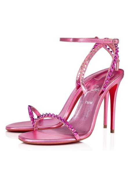 Cheap Reps Christian Louboutin So Me 100mm Sandals In Pink Leather