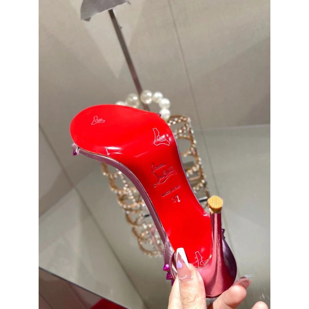 Cheap Reps Christian Louboutin So Me 100mm Sandals In Pink Leather