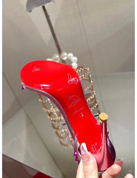 Cheap Reps Christian Louboutin So Me 100mm Sandals In Pink Leather