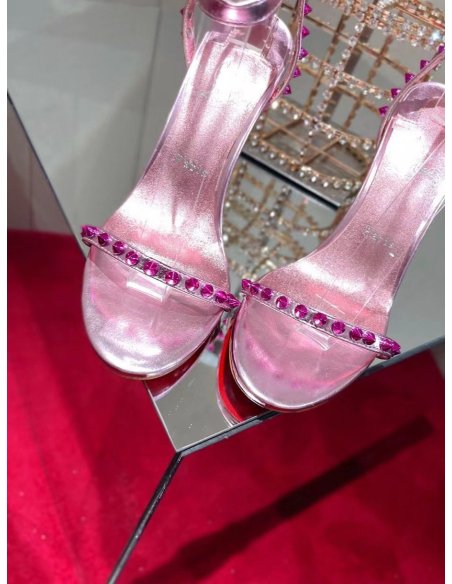 Cheap Reps Christian Louboutin So Me 100mm Sandals In Pink Leather