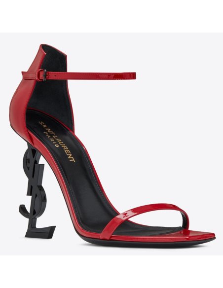 Cheap Reps Saint Laurent Opyum 110 Sandals In Red Patent Leather