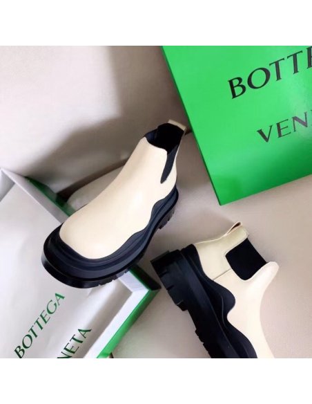 Cheap Reps Bottega Veneta BV Tire Ankle Boots with Black Outsole