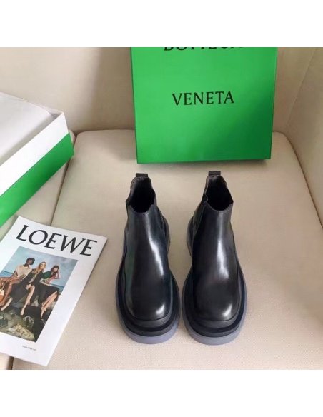Cheap Reps Bottega Veneta BV Tire Ankle Boots with Transparent Sole