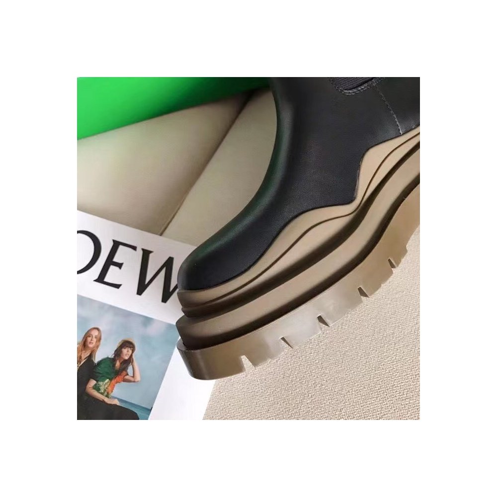 Cheap Reps Bottega Veneta BV Tire Chelsea Boots with Brown Outsole