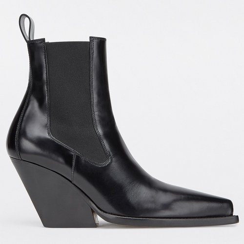 Cheap Reps Bottega Veneta BV Lean Chelsea Boots In Black Calfskin