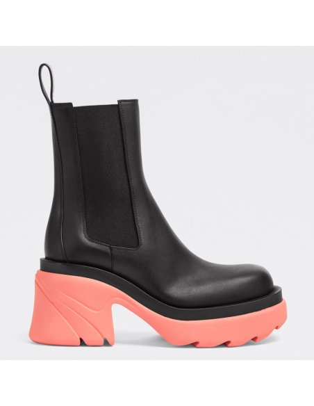 Cheap Reps Bottega Veneta Flash Chelsea Boots with Pink Outsole