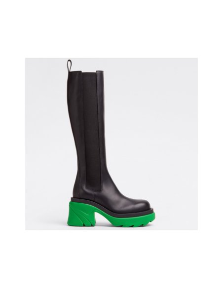 Cheap Reps Bottega Veneta Flash Knee-high Boots with Green Outsole