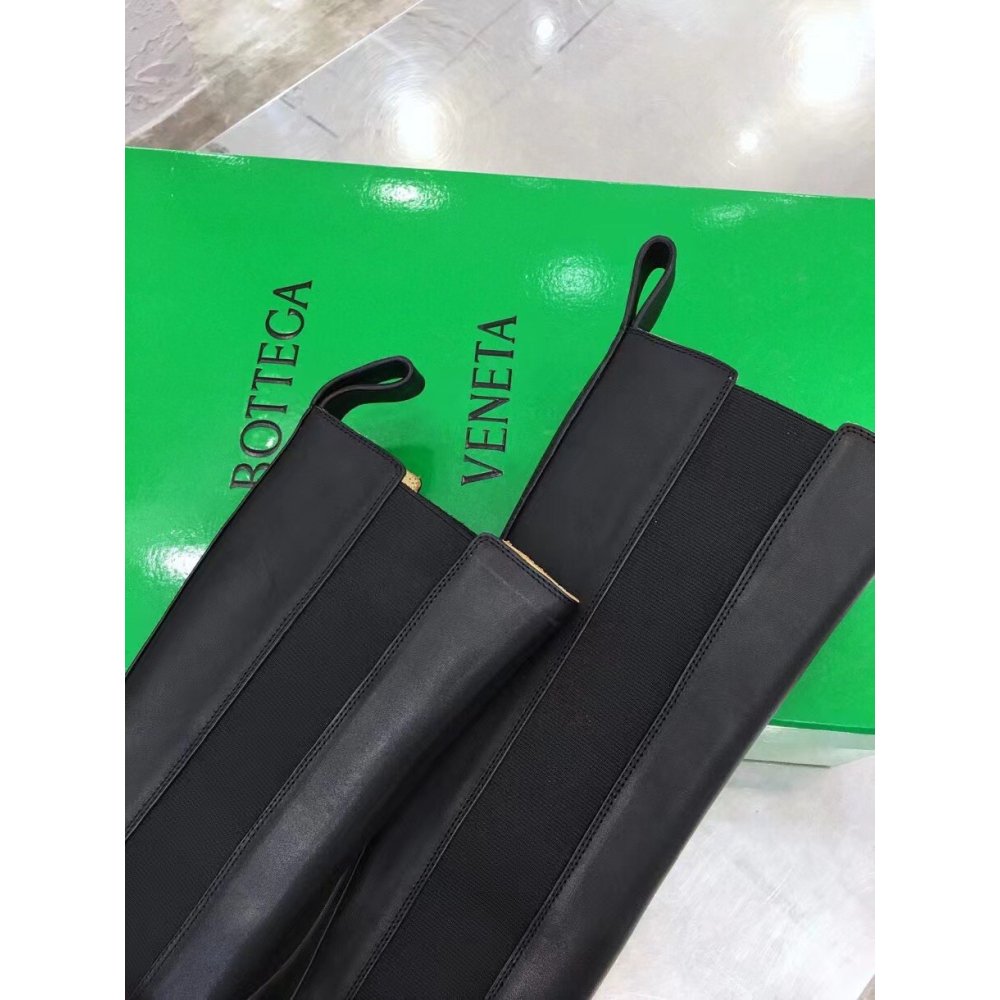 Cheap Reps Bottega Veneta Flash Knee-high Boots with Yellow Outsole