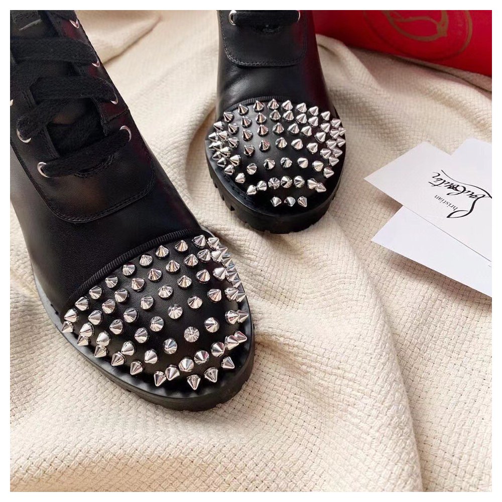 Cheap Reps Christian Louboutin Black Ts Croc 70MM Ankle Boots