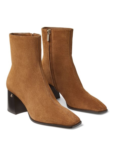 Cheap Reps Jimmy Choo Bryelle 65mm Ankle Boots In Brown Suede