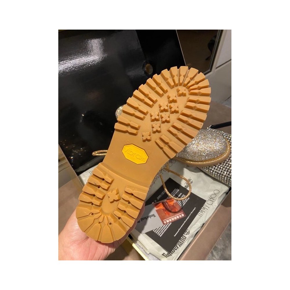 Cheap Reps Jimmy Choo JC X TIMBERLAND/F Boots with Crystal Hotfix