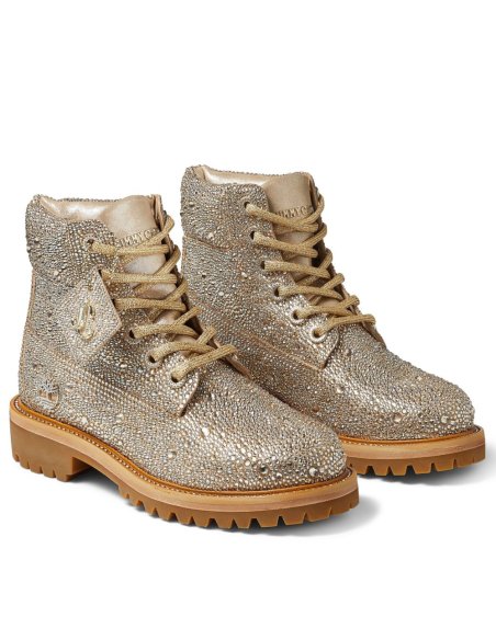 Cheap Reps Jimmy Choo JC X TIMBERLAND/F Boots with Crystal Hotfix