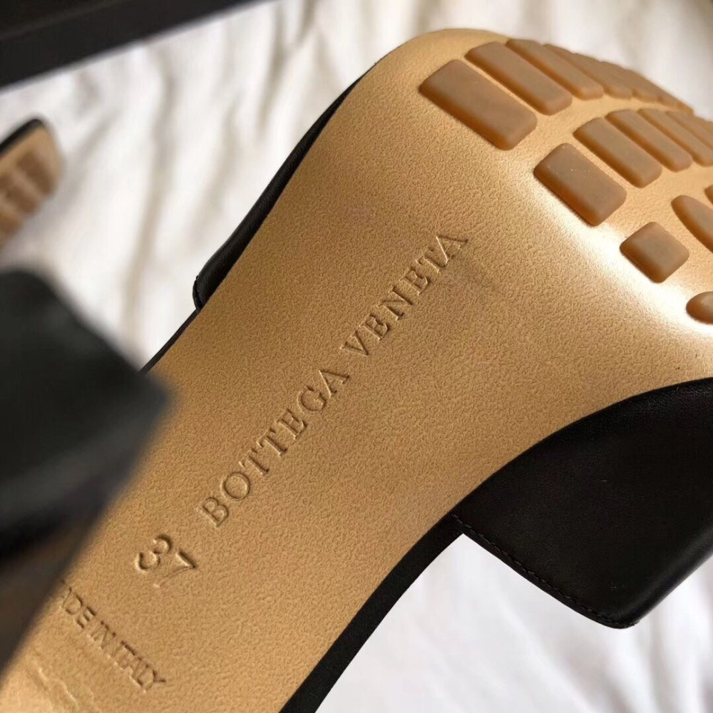 Cheap Reps Bottega Veneta Stretch Mules 90mm In Black Lambskin